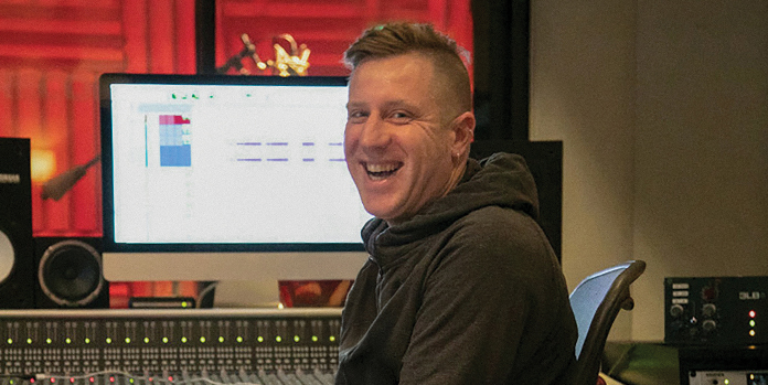 Mitch Kenny (OM 1993) in the recording studio