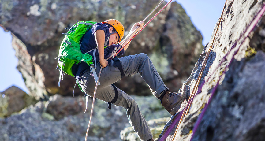 Wadhurst boy abseiling