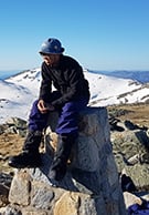 boy on mountain