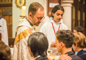 Communion in the Chapel of St Peter